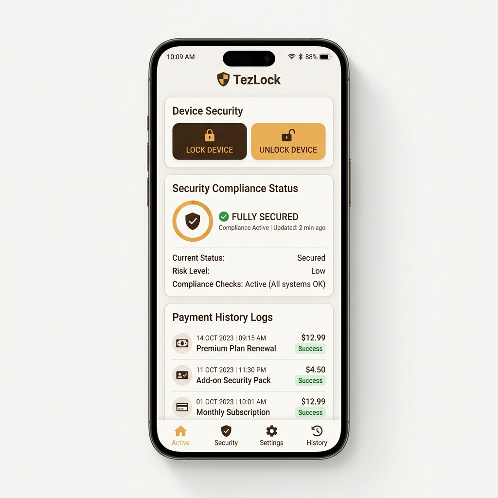 TezLock App Interface